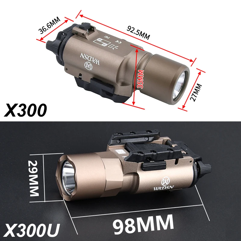 WADSN linterna táctica X300 Ultra Surefire con doble interruptor - imagen 5