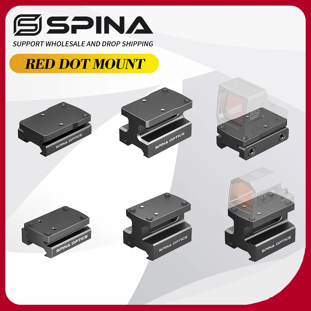 Base de elevación Picatinny SPINA OPTICS aluminio para punto rojo - imagen 5