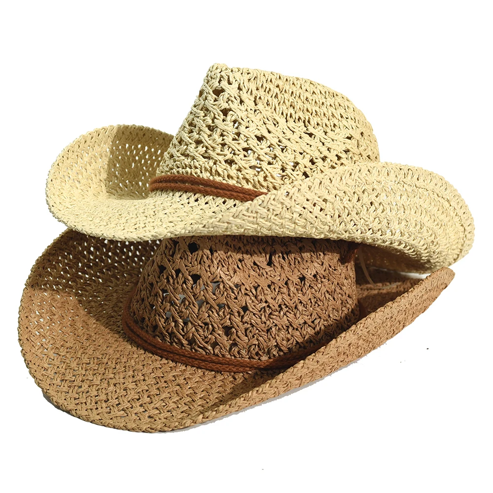 Sombrero de paja fedora Panama de ala ancha unisex - imagen 3