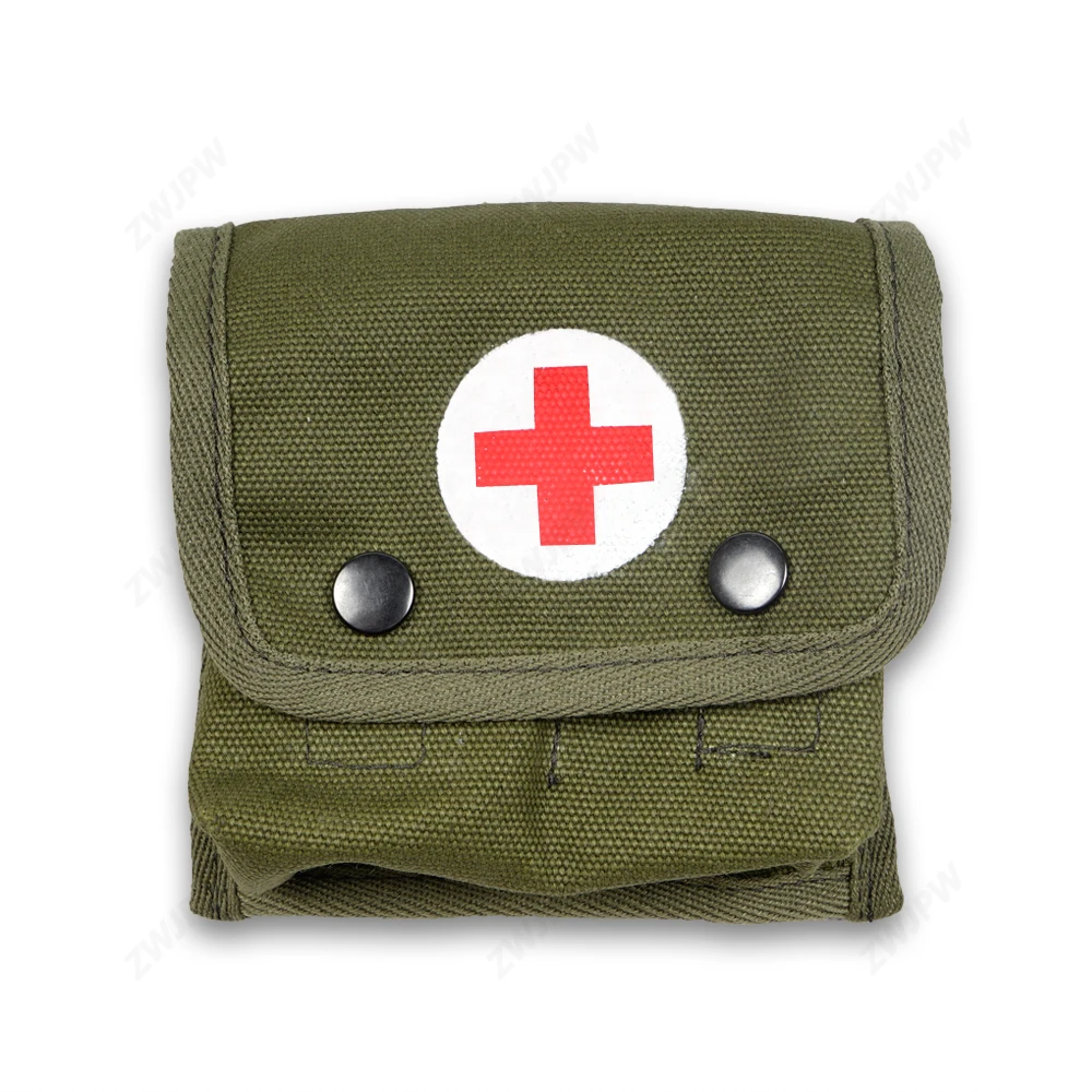 Bolsa botiquín M1945 M2, réplica militar de la Segunda Guerra Mundial