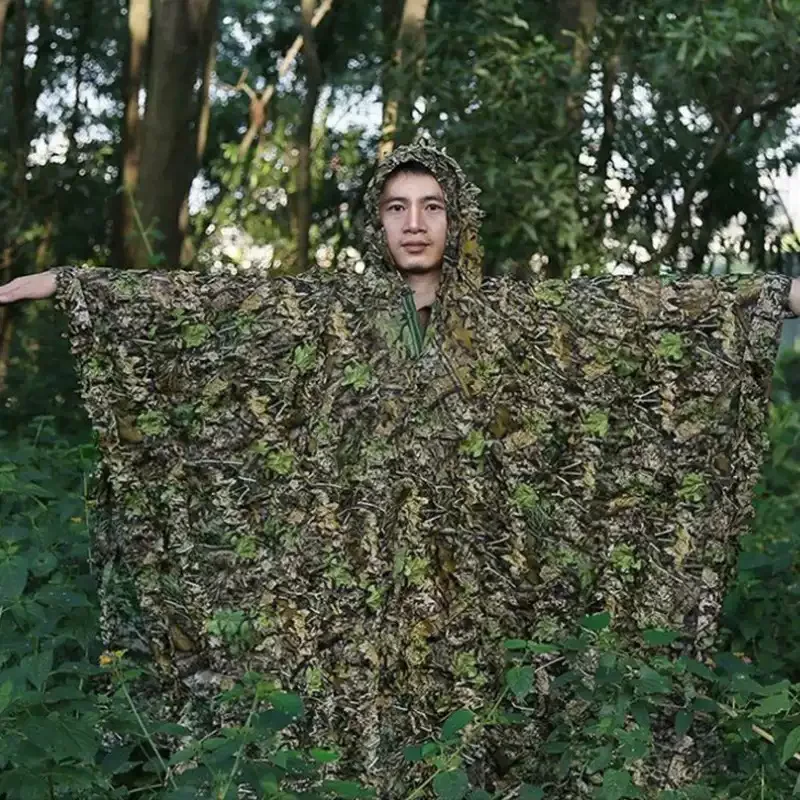 Traje Ghillie táctico camuflaje biónico con hojas 3D - imagen 5