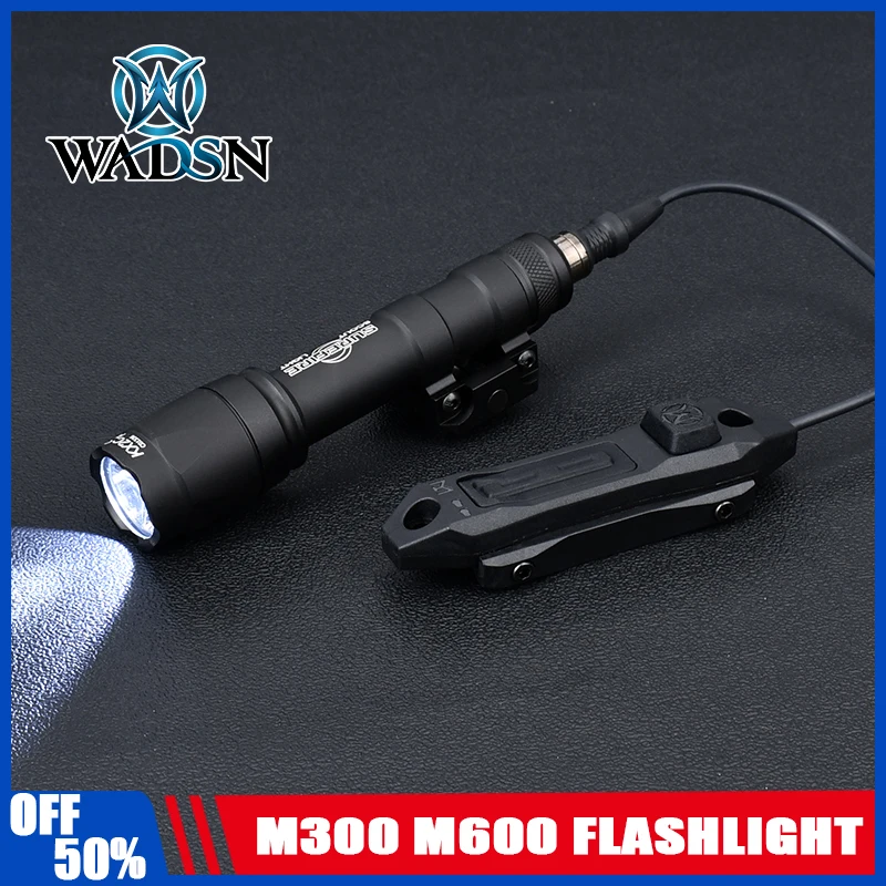 Linterna táctica WADSN M600C LED scout con interruptor dual