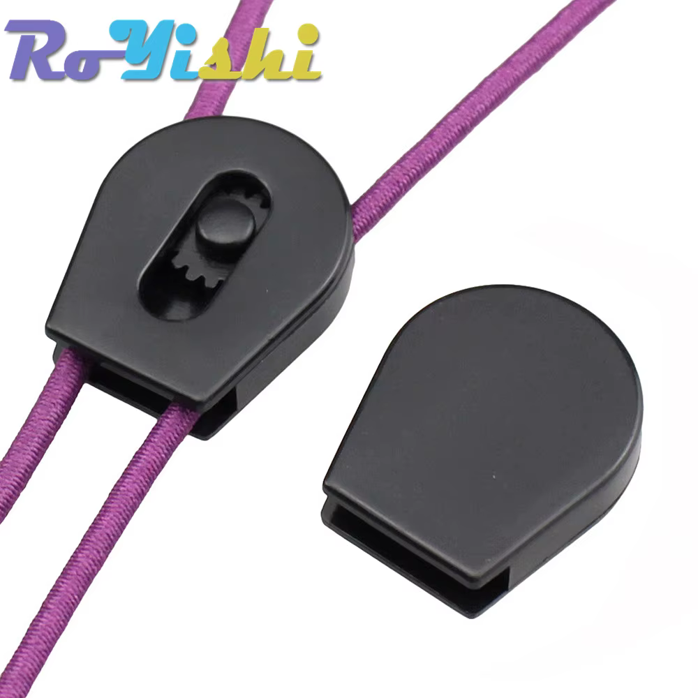 Terminales cordón plástico negro – Ajustadores para material outdoor