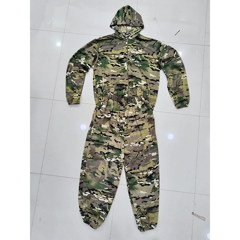 Traje Ghillie camuflaje con capucha para airsoft y caza - imagen 3