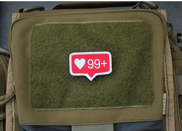 Detalle del parche para personalizar accesorios
