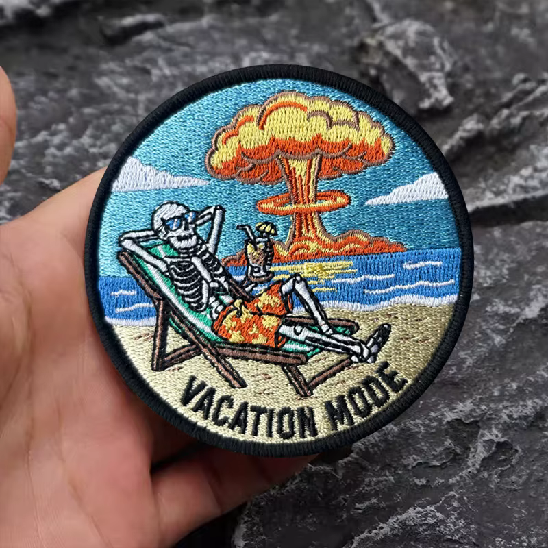 Parche velcro calavera fin del mundo para mochila táctica - imagen 4