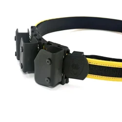 Cinturón táctico IPSC amarillo con portacargadores