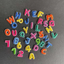 Parche táctico letras y números A-Z 0-9 bordado planchar