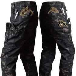 Pantalones tácticos invierno cargo softshell impermeable forro polar