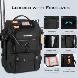KarryAll Mochila de Pesca con Soporte para Caña