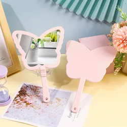 Espejo de maquillaje portátil HD mariposa con logo personalizable