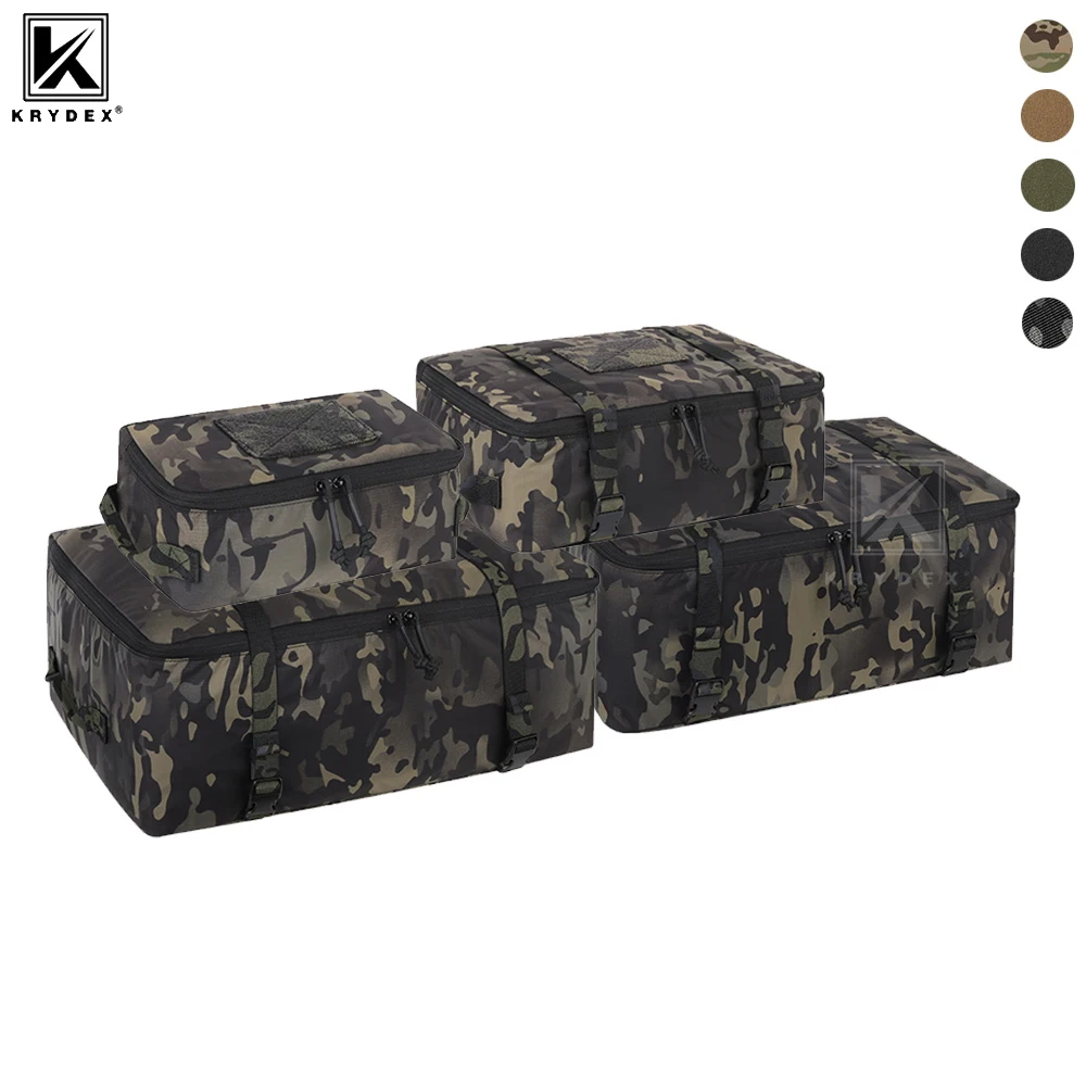 KRYDEX Bolsa táctica de viaje nailon 70D impermeable cremallera YKK