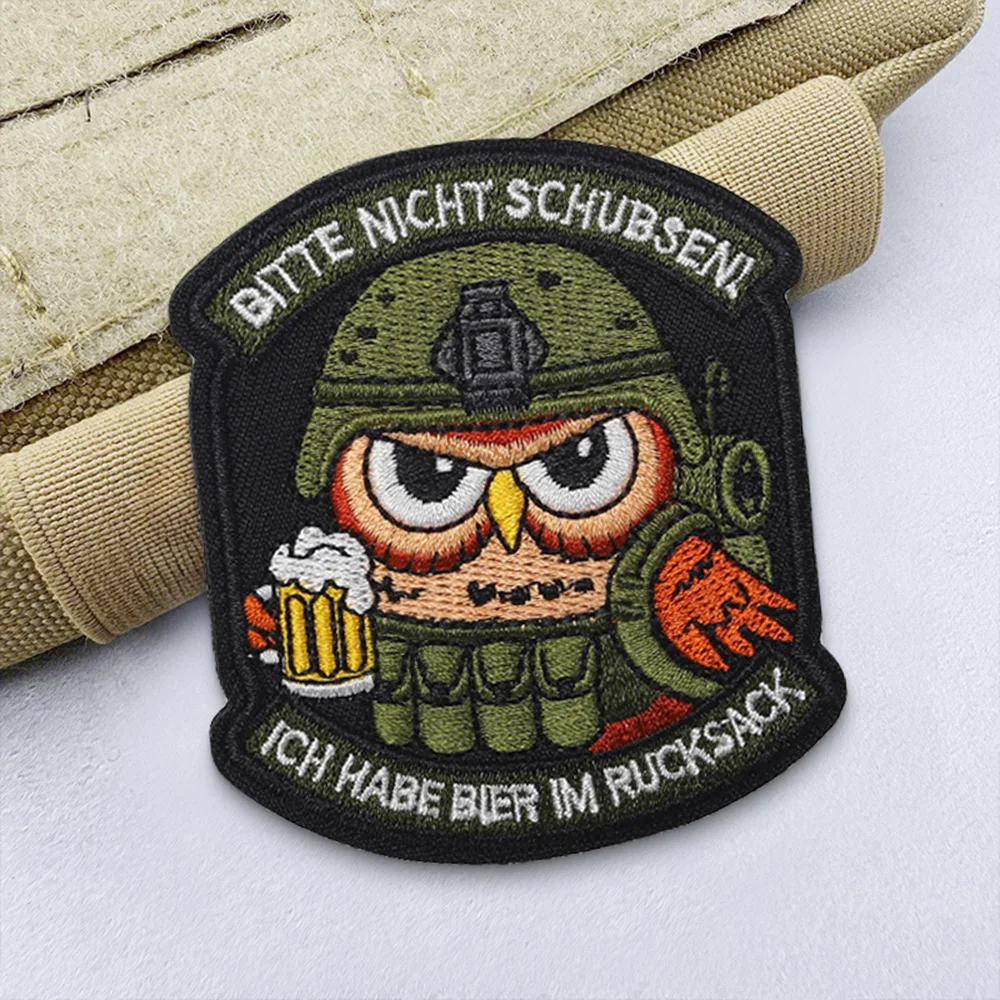 Parche militar bordado con velcro para mochila táctica - imagen 4