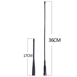 Antena TYT doble banda SMA macho original para walkie talkie UV8000