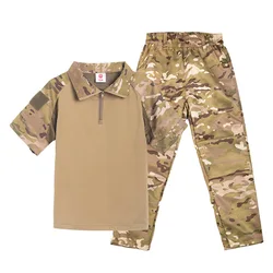 Traje táctico Multicam infantil – Uniforme camuflado de combate para niño
