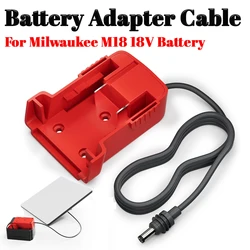 Cable adaptador CC batería Milwaukee, cobre puro baja resistencia camping