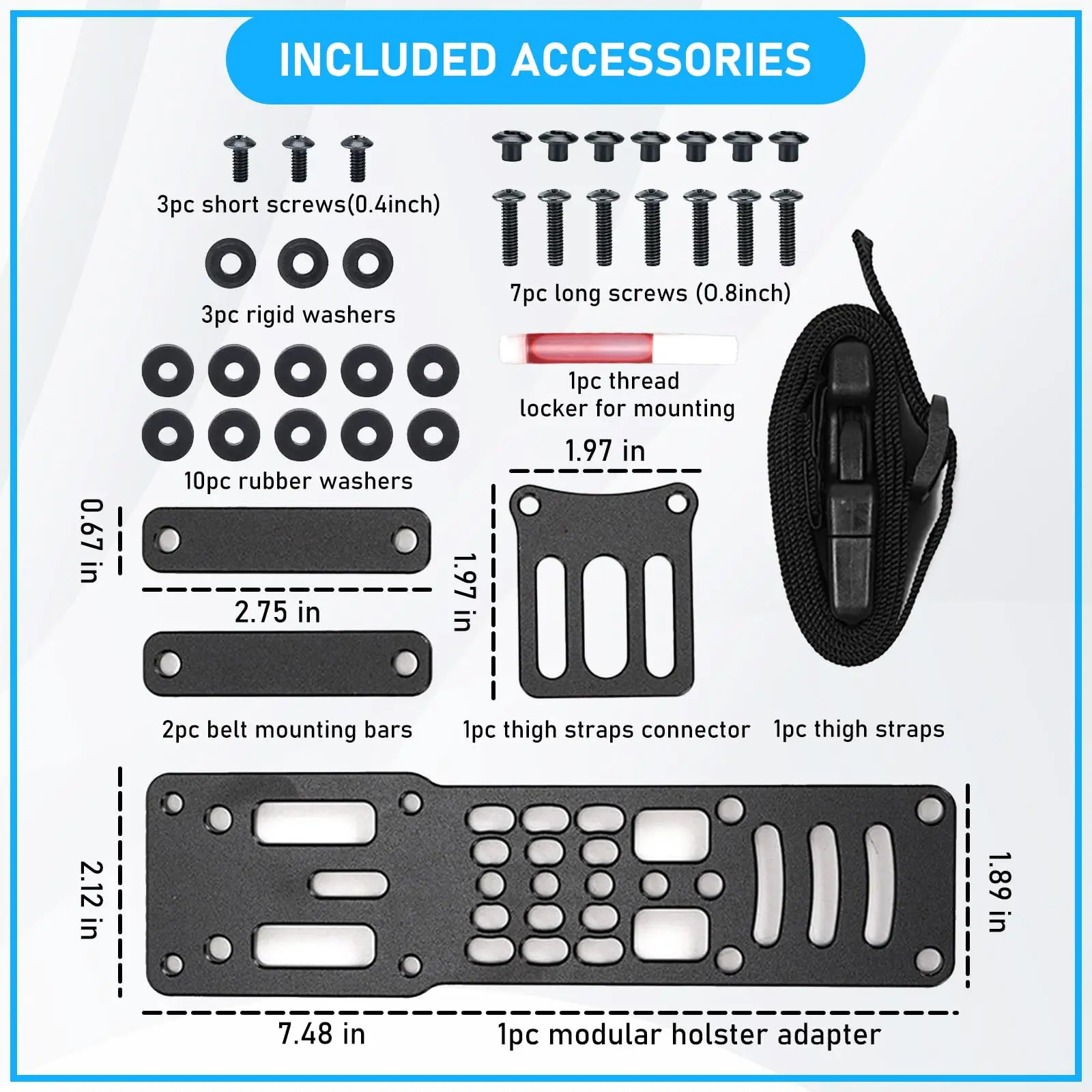 Adaptador portaholster drop-leg QLS para correa de muslo rápida - imagen 2