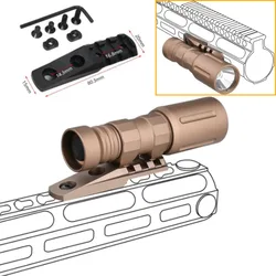 Base de montaje metálica para linterna táctica M&K M300/M600
