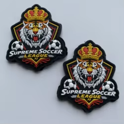 Parche de goma PVC 3D con insignia moral lavable