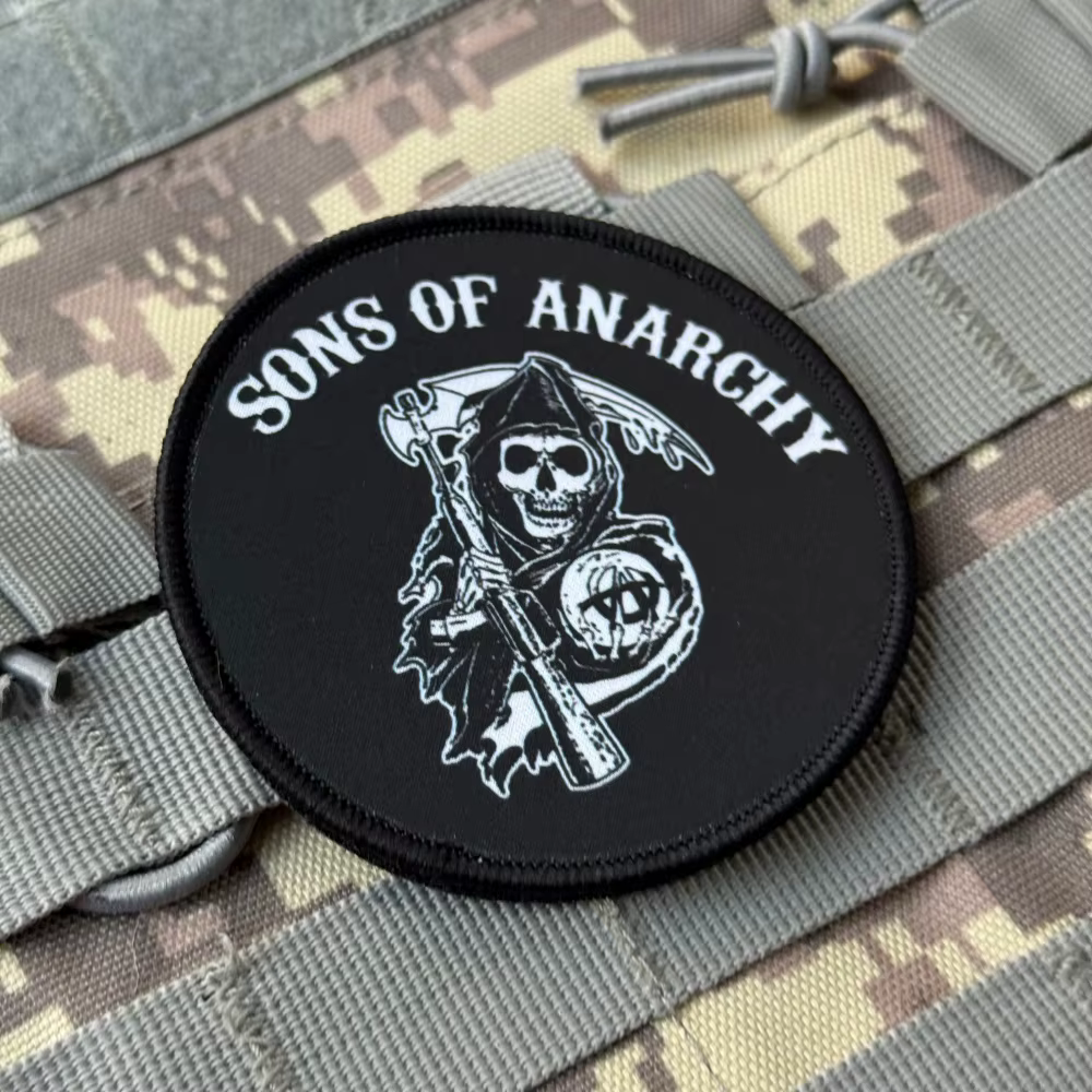 Parches tácticos Sons of Anarchy Moral PVC Gancho y Bucle - imagen 3