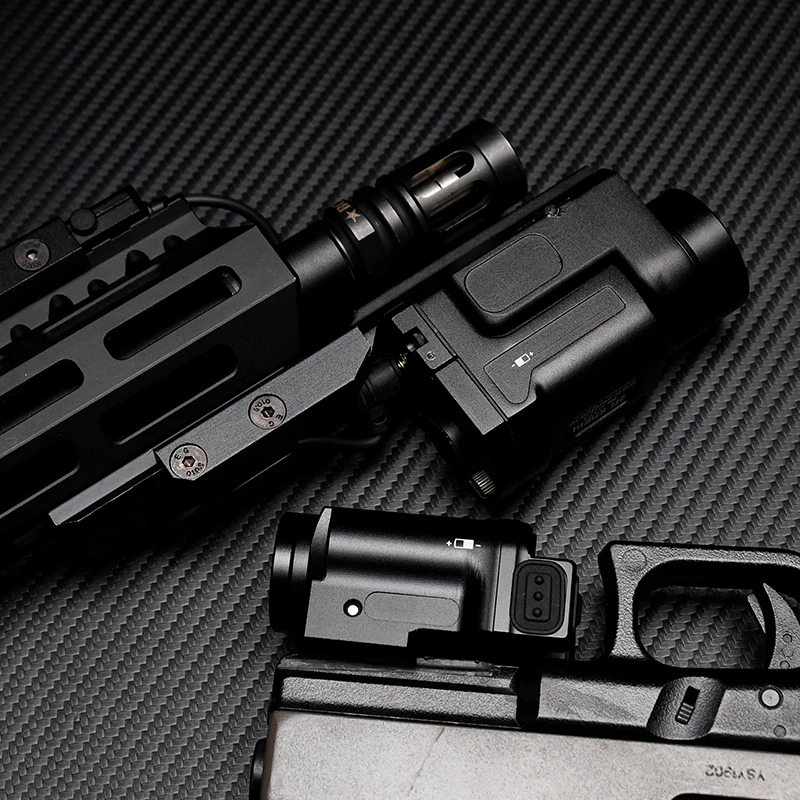 WADSN Linterna táctica rifle Airsoft metálica con luz estroboscópica - imagen 5