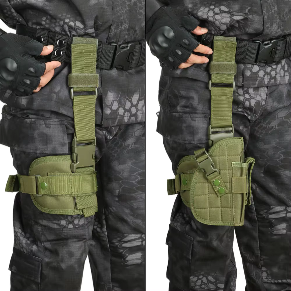 Adaptador MOLLE táctico para funda de pistola muslo universal