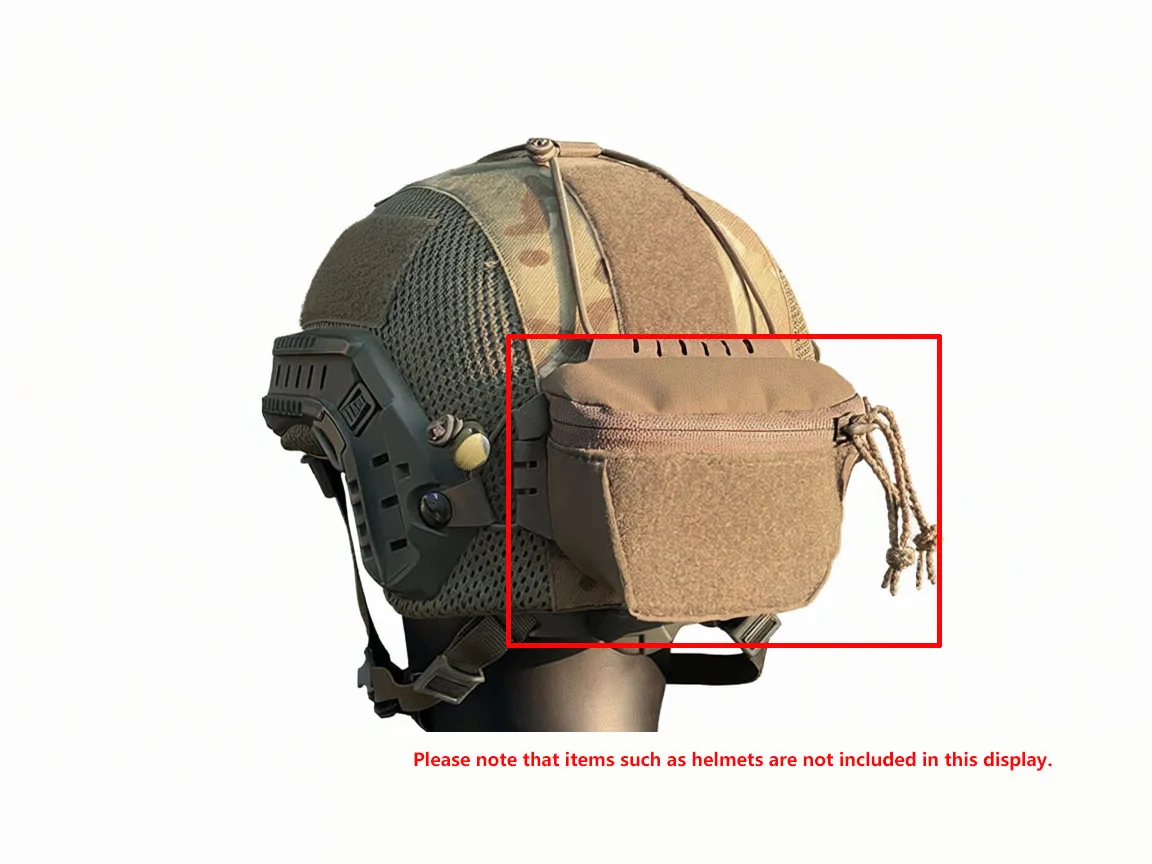 Bolsa táctica para batería de casco NVG estilo SC, contrapeso
