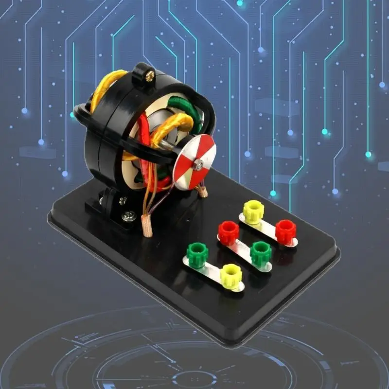 Motor de inducción trifásico con estator visible para lecciones - imagen 5