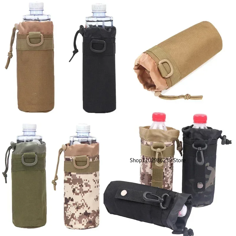 Bolsa táctica MOLLE porta cantimplora y herramientas