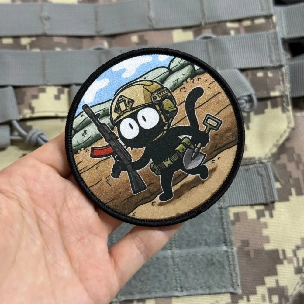 Parche táctico Crot Krtek moral con velcro gancho y bucle