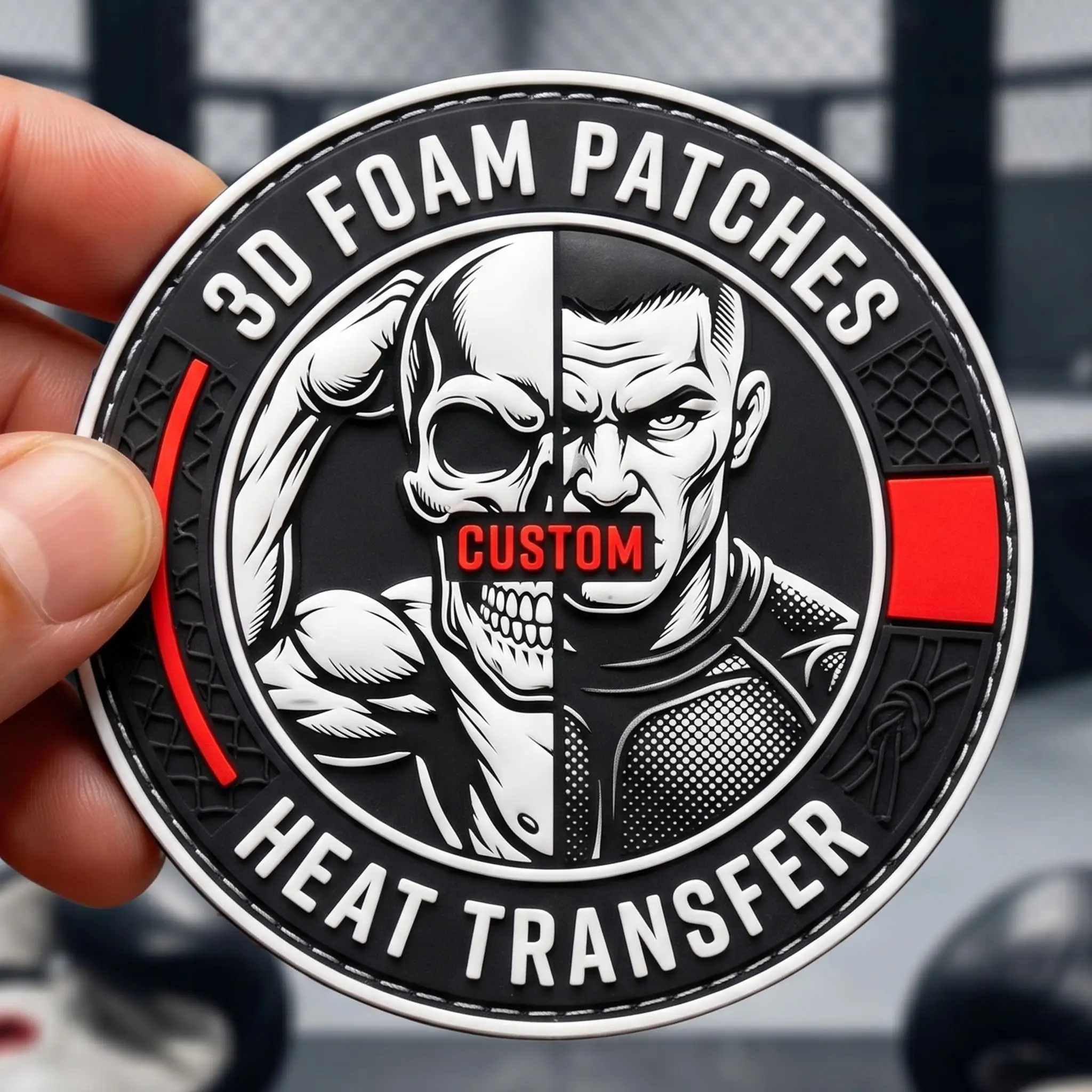 Parche termoadhesivo PVC tridimensional con logotipo personalizado - imagen 5
