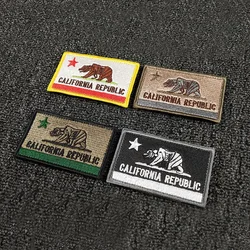 Parche bandera California MOLLE – Gancho y bucle táctico resistente