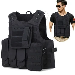 Chaleco táctico MOLLE para uso militar - camuflaje, caza y Airsoft