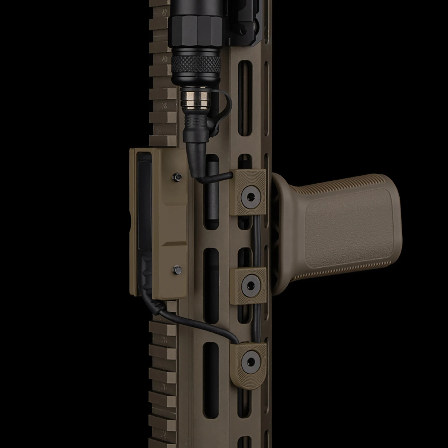 Poseidon Defense linterna táctica LED con láser y soporte Mlok - imagen 4