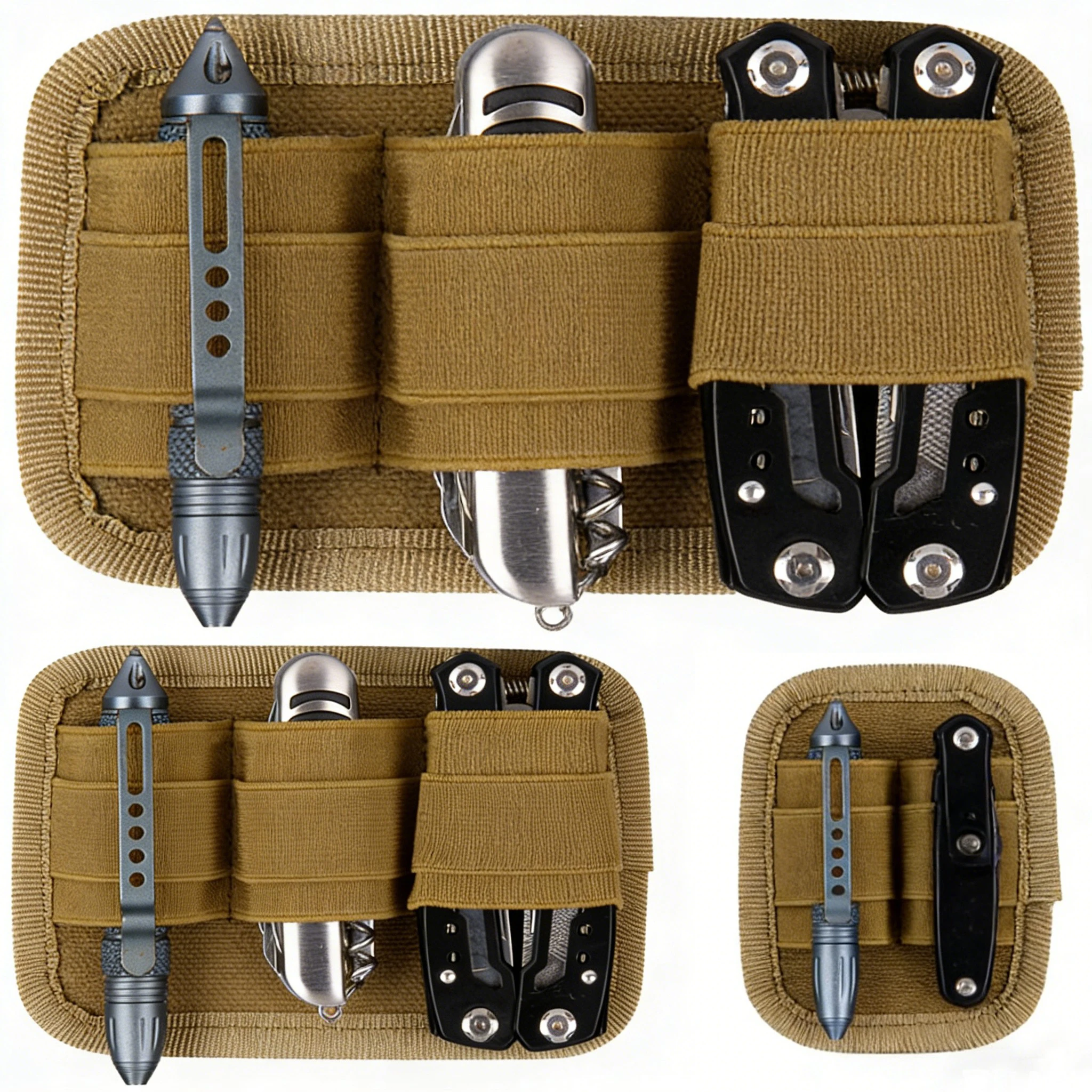 Panel gancho y bucle MOLLE para caza, organizador interior - imagen 4
