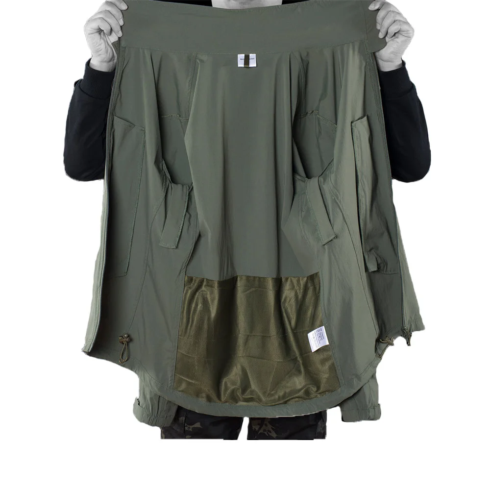 Chaqueta táctica nailon impermeable con capucha para primavera-otoño - imagen 2
