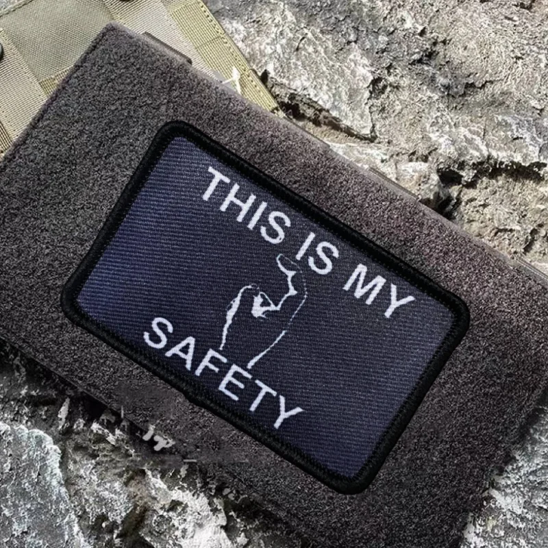 Parche This Is My Safety Sir – Velcro Táctico Militar para Mochila o Chaleco - imagen 4