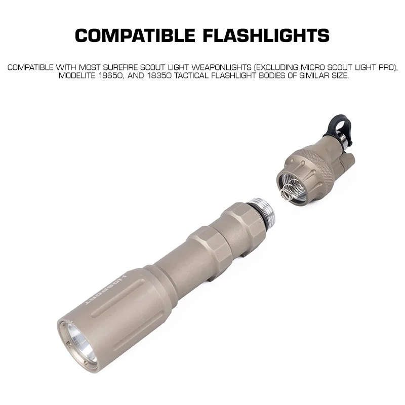 Interruptor táctico para linterna Scout con control por cable - imagen 5