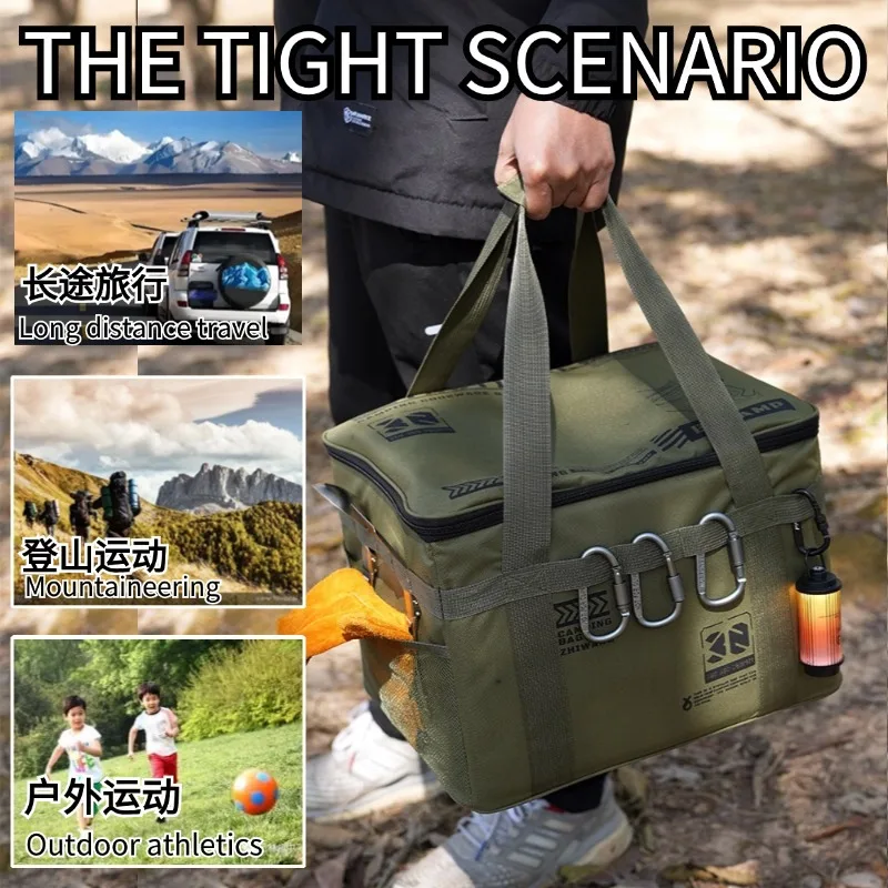 Bolsa táctica plegable gran capacidad para cubiertos camping y picnic - imagen 5