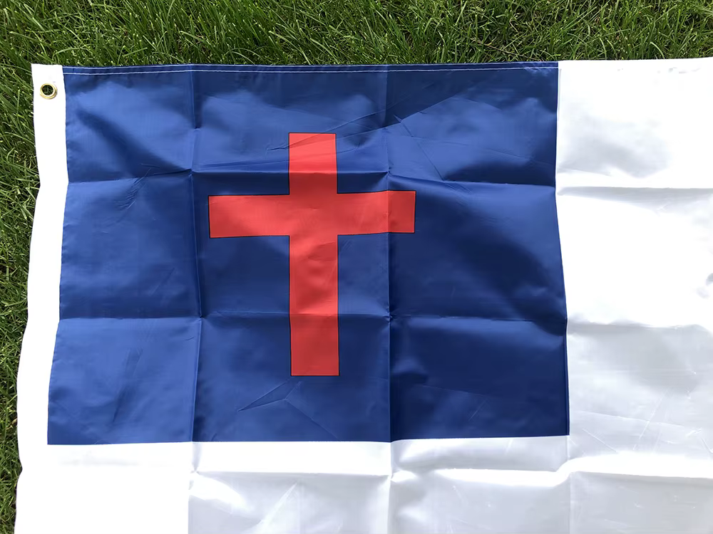Bandera cristiana estandarte de Jesús para iglesia 90x150cm - imagen 2