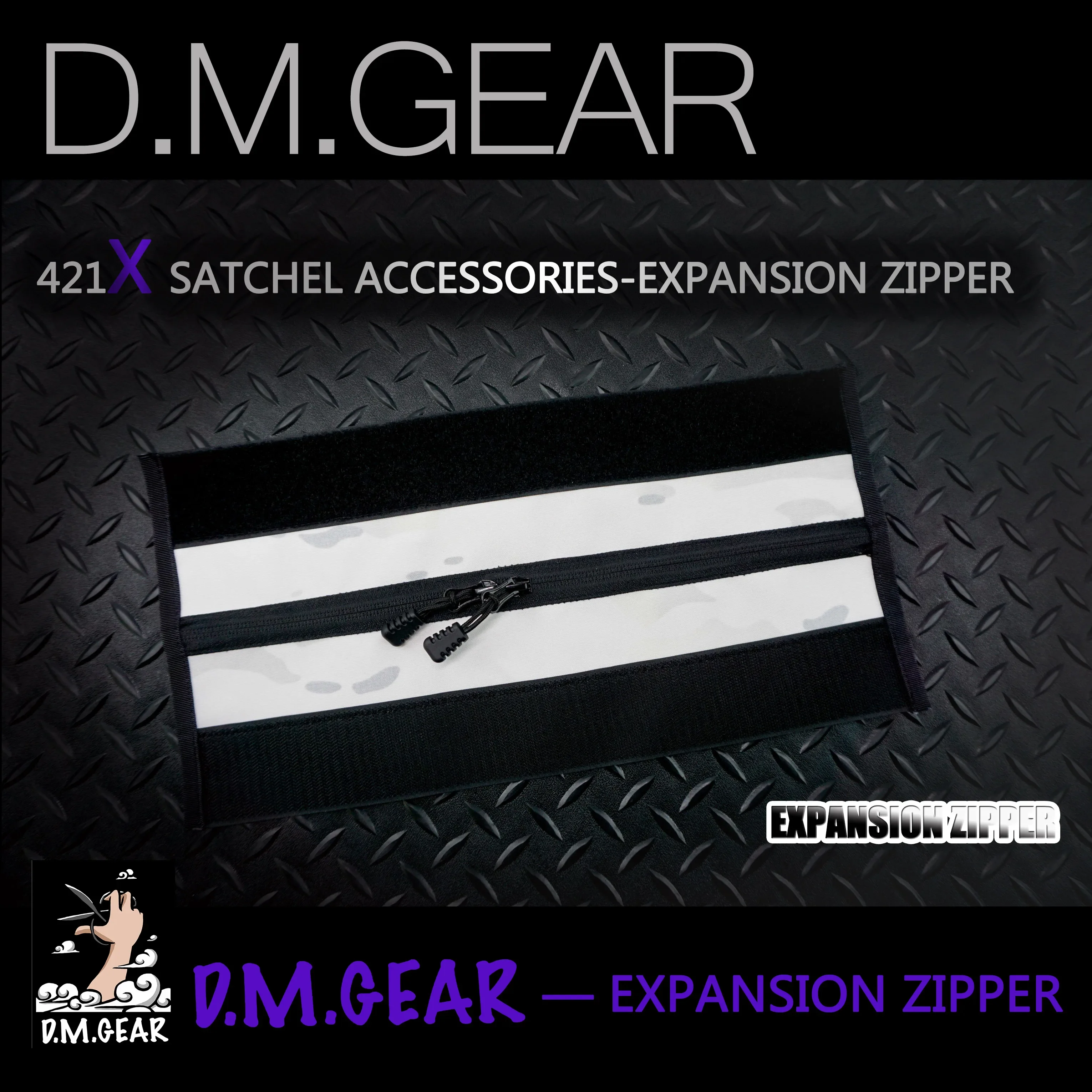 DMGear accesorio táctico de expansión para satchel con cremallera