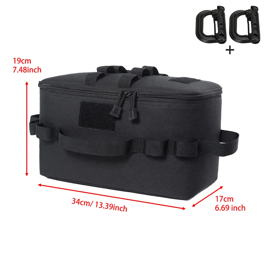 Bolsa organizadora camping utensilios gran capacidad con asas - imagen 3