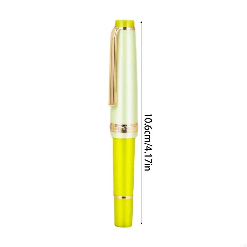 Pluma estilográfica compacta con punta F 0,5 mm y clip metálico - imagen 3