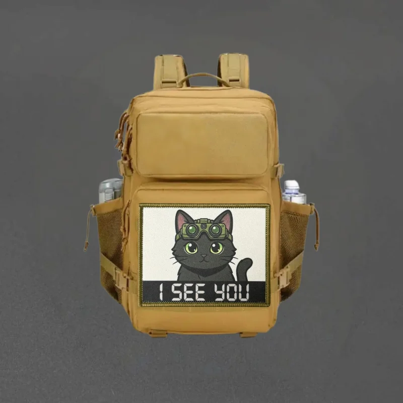 Parche táctico I SEE YOU para chaleco gatuno insignia moral con velcro - imagen 5