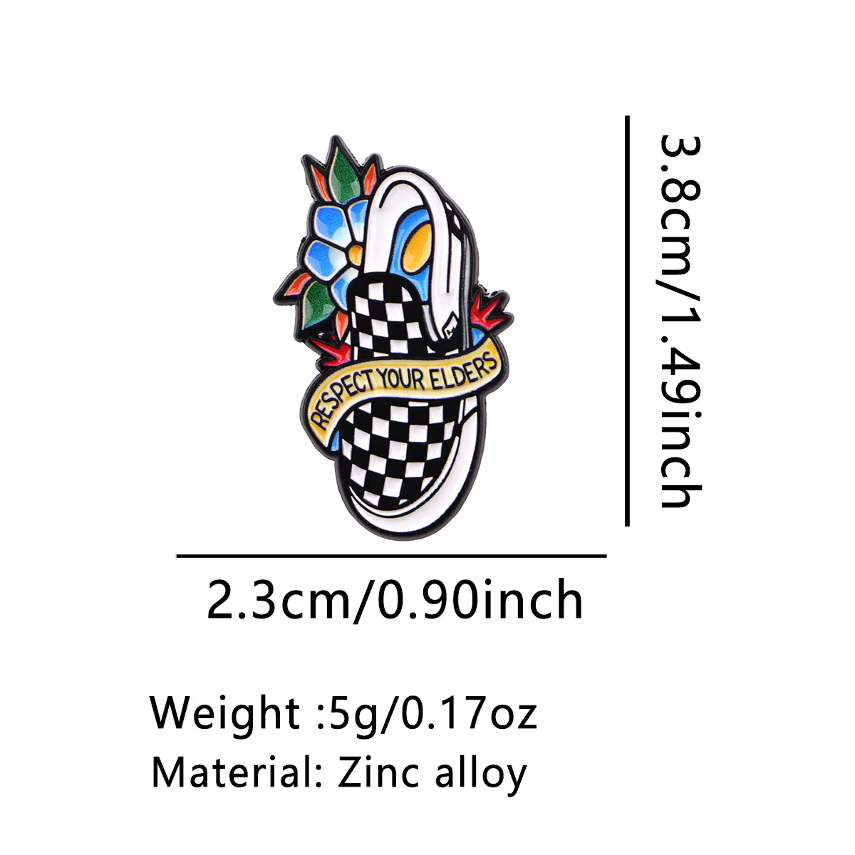 Diseño retro con acabado tipo esmalte