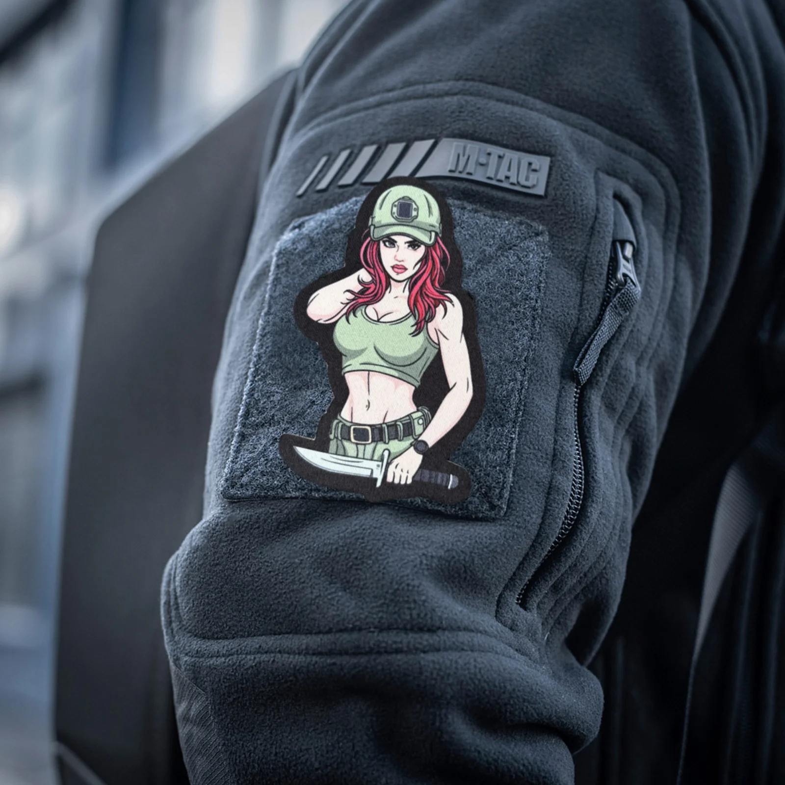 Parche táctico morale anime – Diseño con velcro para chaleco y mochila - imagen 2