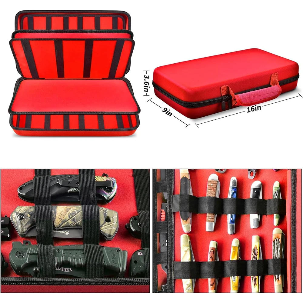 Estuche organizador navajas de bolsillo mariposa para caza y camping - imagen 5