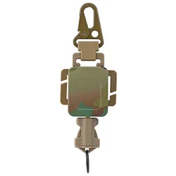 Eslinga retráctil táctica de nailon con clip metálico para llaves