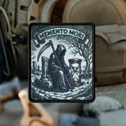 Reaper Parche táctico Memento Mori velcro para uniforme