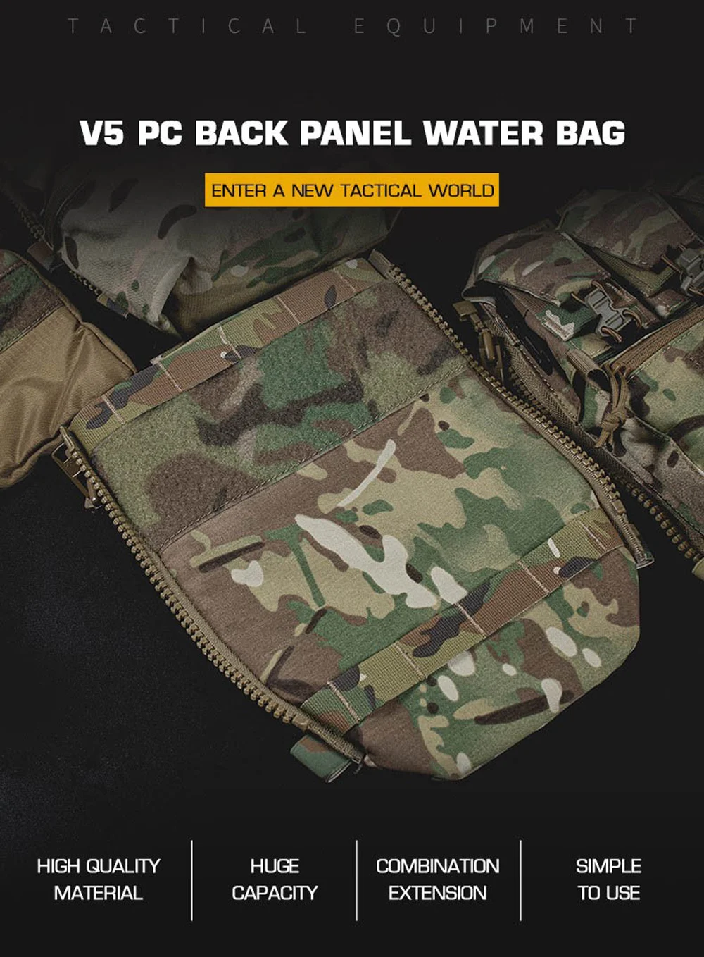 Chaleco MOLLE con portabotellas